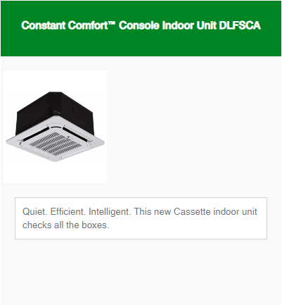 Ductless Systems Constant Comfort Series 4