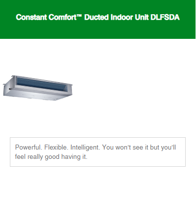 Ductless Systems Constant Comfort Series 5