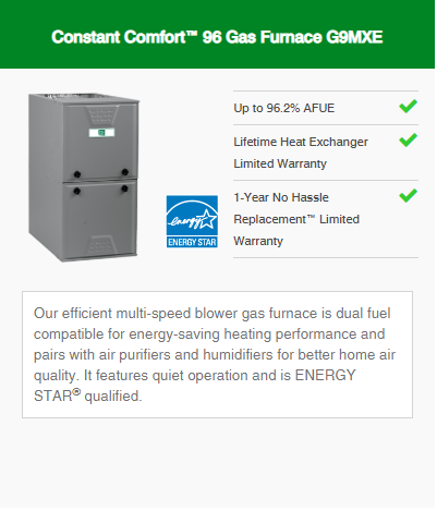 Gas Furnace Constant Comfort Series 2